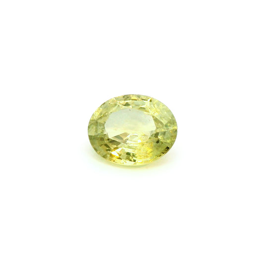 2.65ct Oval Shape Green-Yellow Sapphire