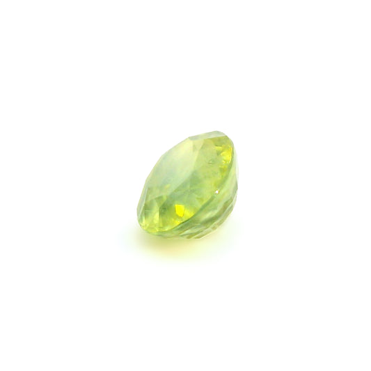 4.07ct Oval shape Bi Color Yellow and Blue Sapphire