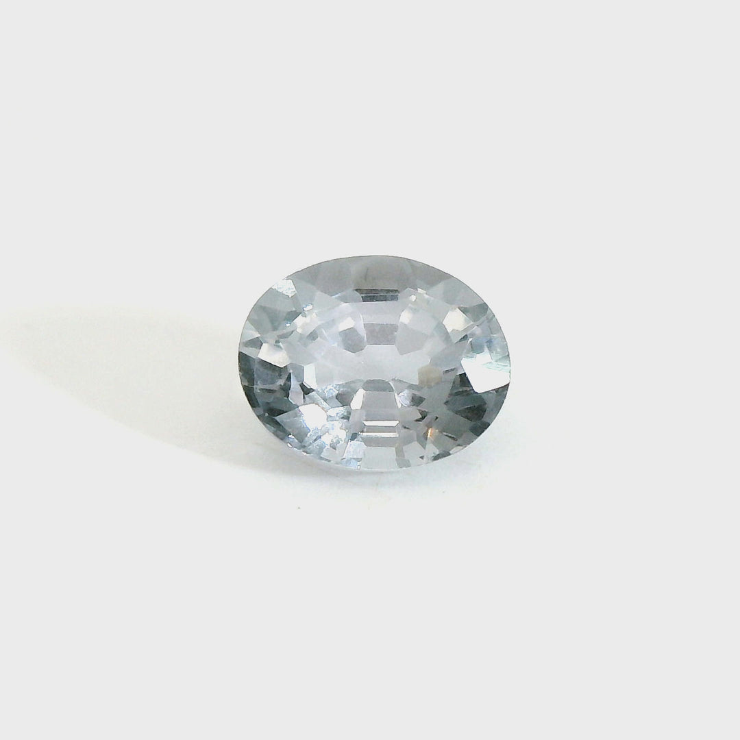 1.19ct Oval Shape Steel Grey Spinel