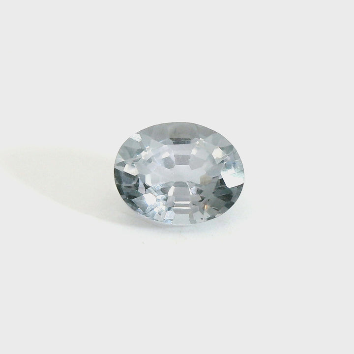 1.19ct Oval Shape Steel Grey Spinel