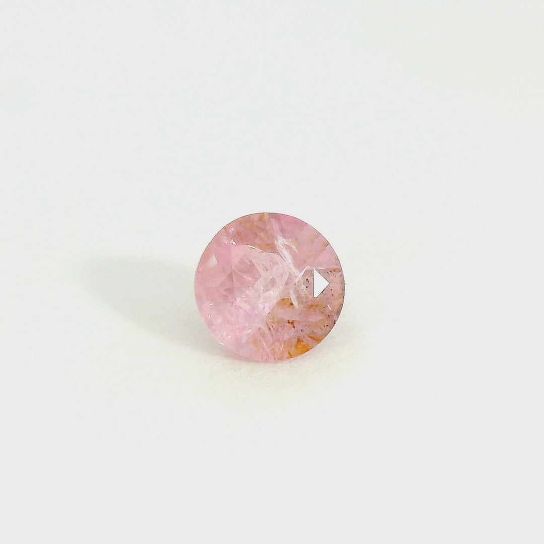 0.438ct Round Cut Vintage Rose Pink Mahenge Spinel