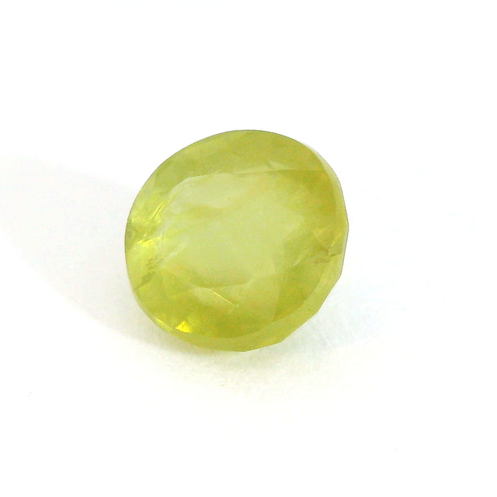 Luminous 1.508ct Round Green-Yellow Sapphire