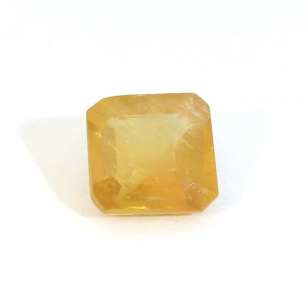 Radiant 1.05ct Asscher Cut Golden Yellow Sapphire