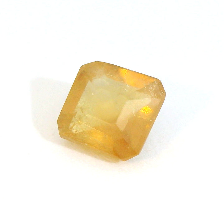 Radiant 1.05ct Asscher Cut Golden Yellow Sapphire