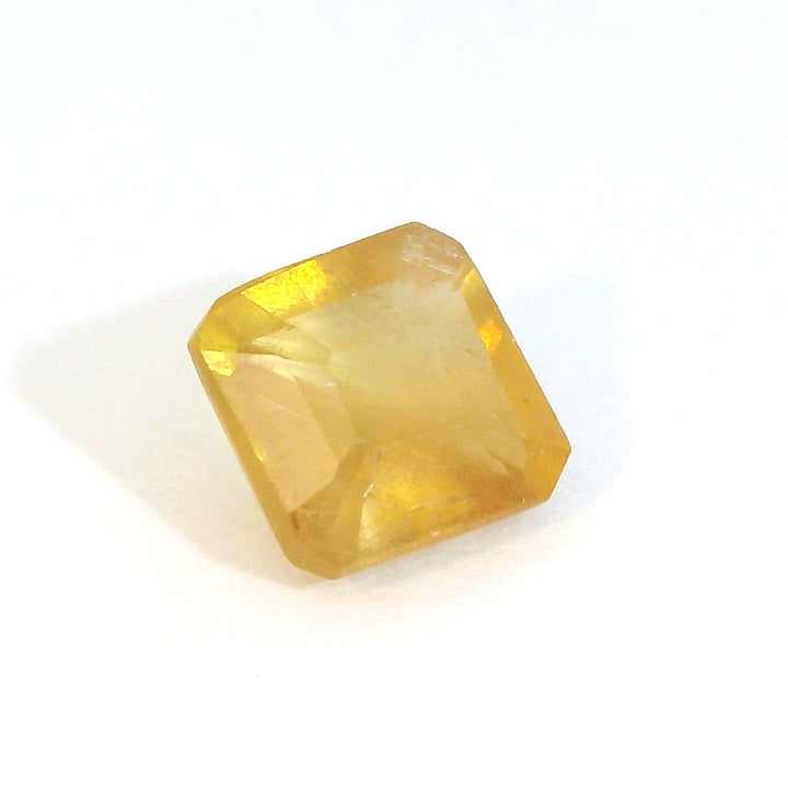 Radiant 1.05ct Asscher Cut Golden Yellow Sapphire