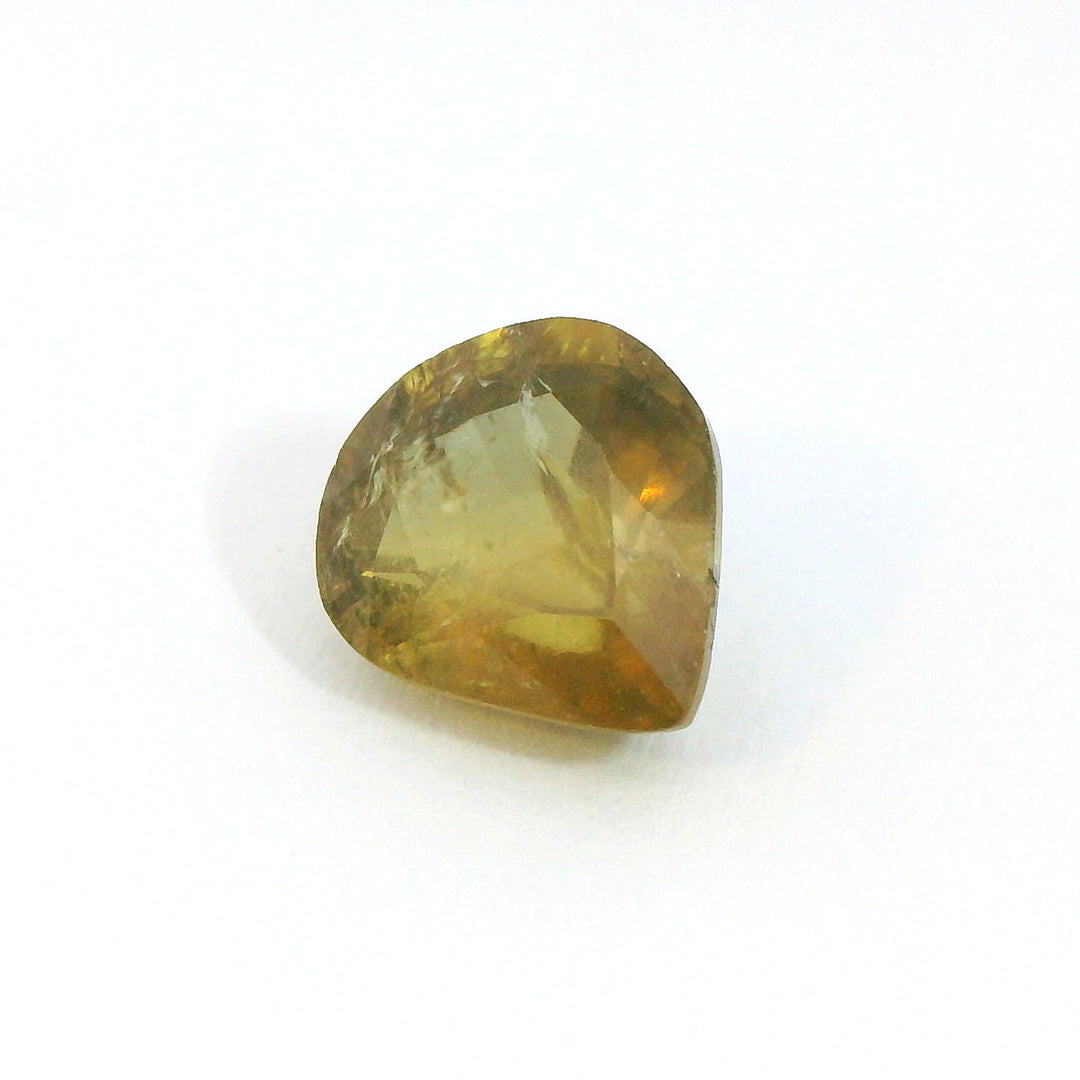 Stunning 2.477ct Pear Organic Green Sapphire