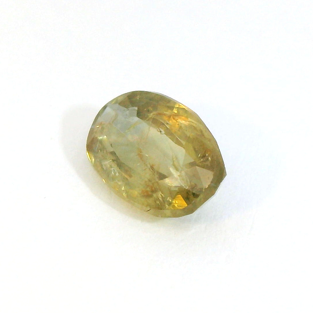 Brilliant 1.323ct Oval Organic Green Sapphire