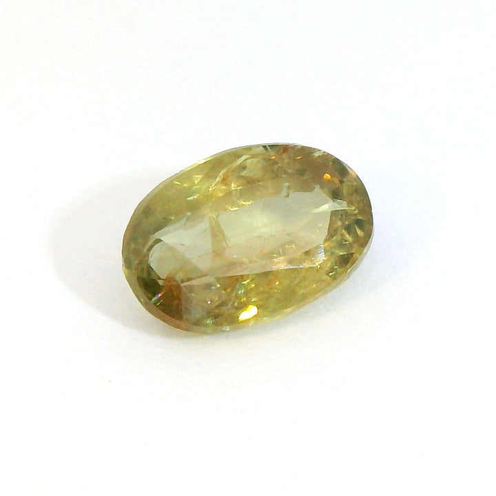 Brilliant 1.323ct Oval Organic Green Sapphire