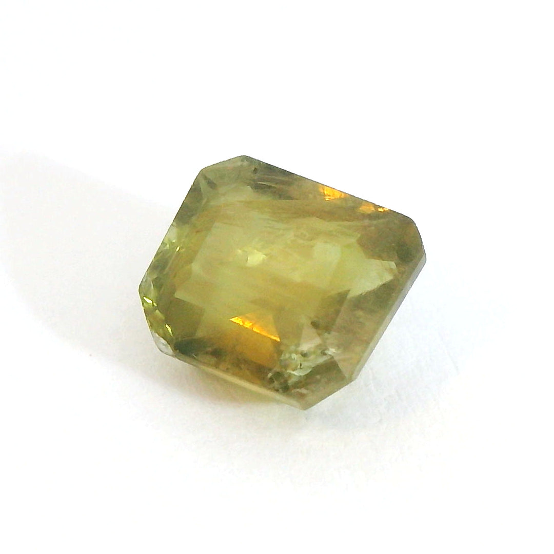 Radiant 2.705ct Emerald Cut Organic Green Sapphire