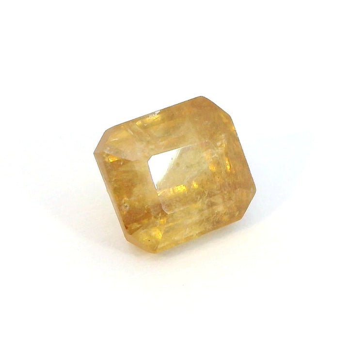 Radiant 2.902ct Emerald Cut Orange Sapphire