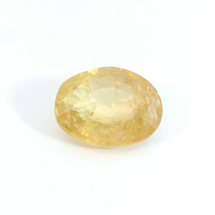 Radiant 1.931ct Oval Orangy Yellow Sapphire