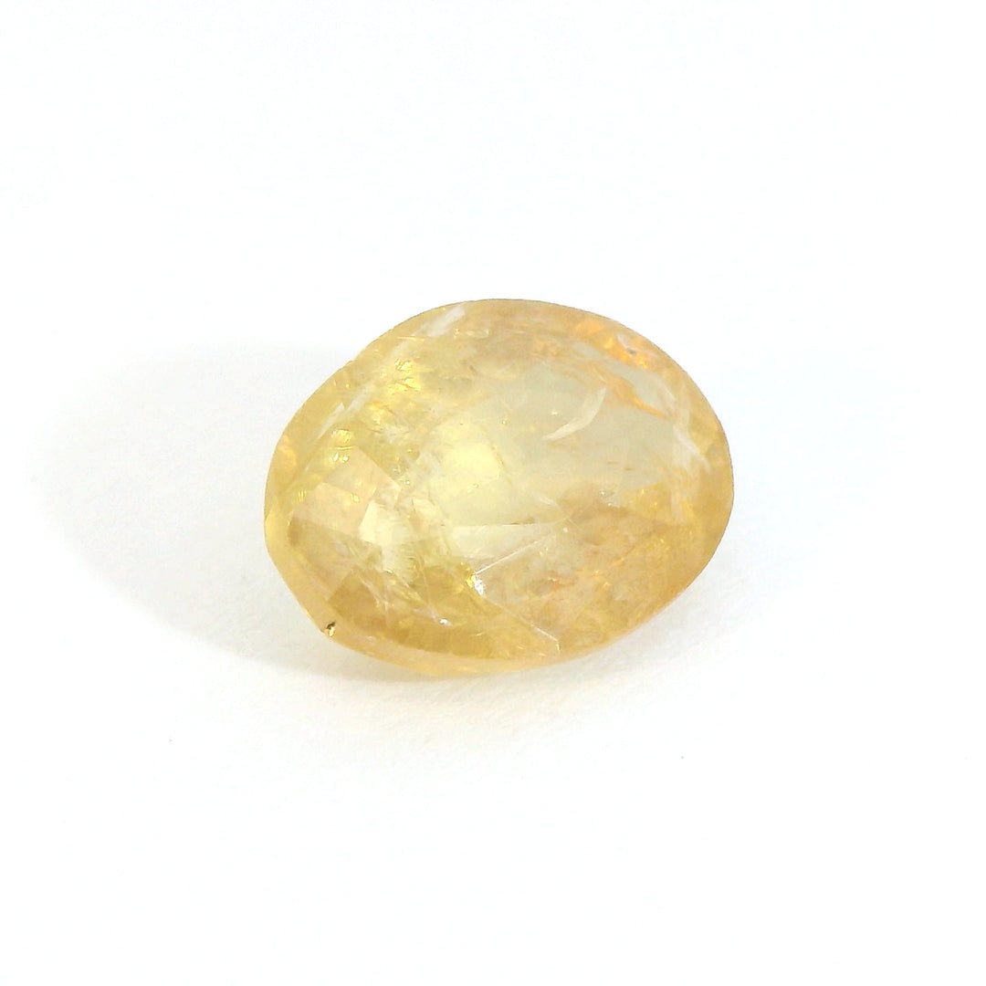 Radiant 1.931ct Oval Orangy Yellow Sapphire