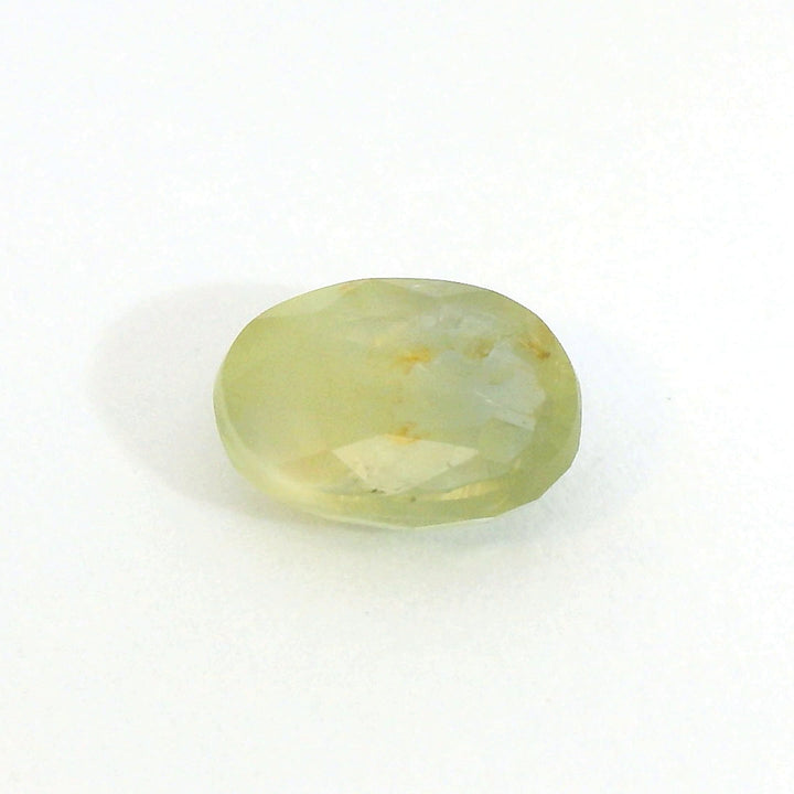 Elegant 1.484ct Oval Yellow-Green Sapphire