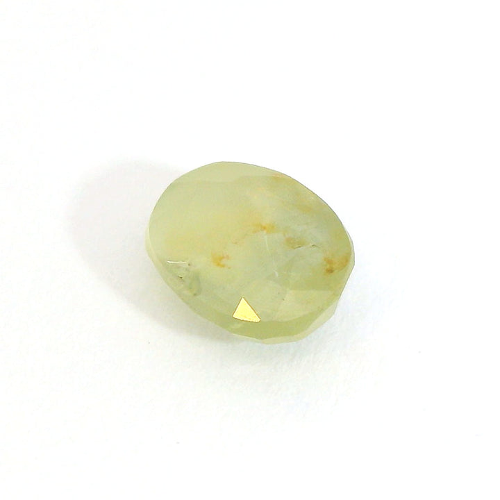 Elegant 1.484ct Oval Yellow-Green Sapphire