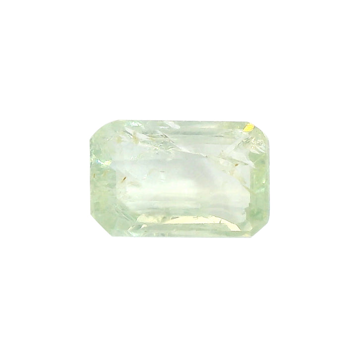 1.361ct Emerald Cut Light Green Sapphire