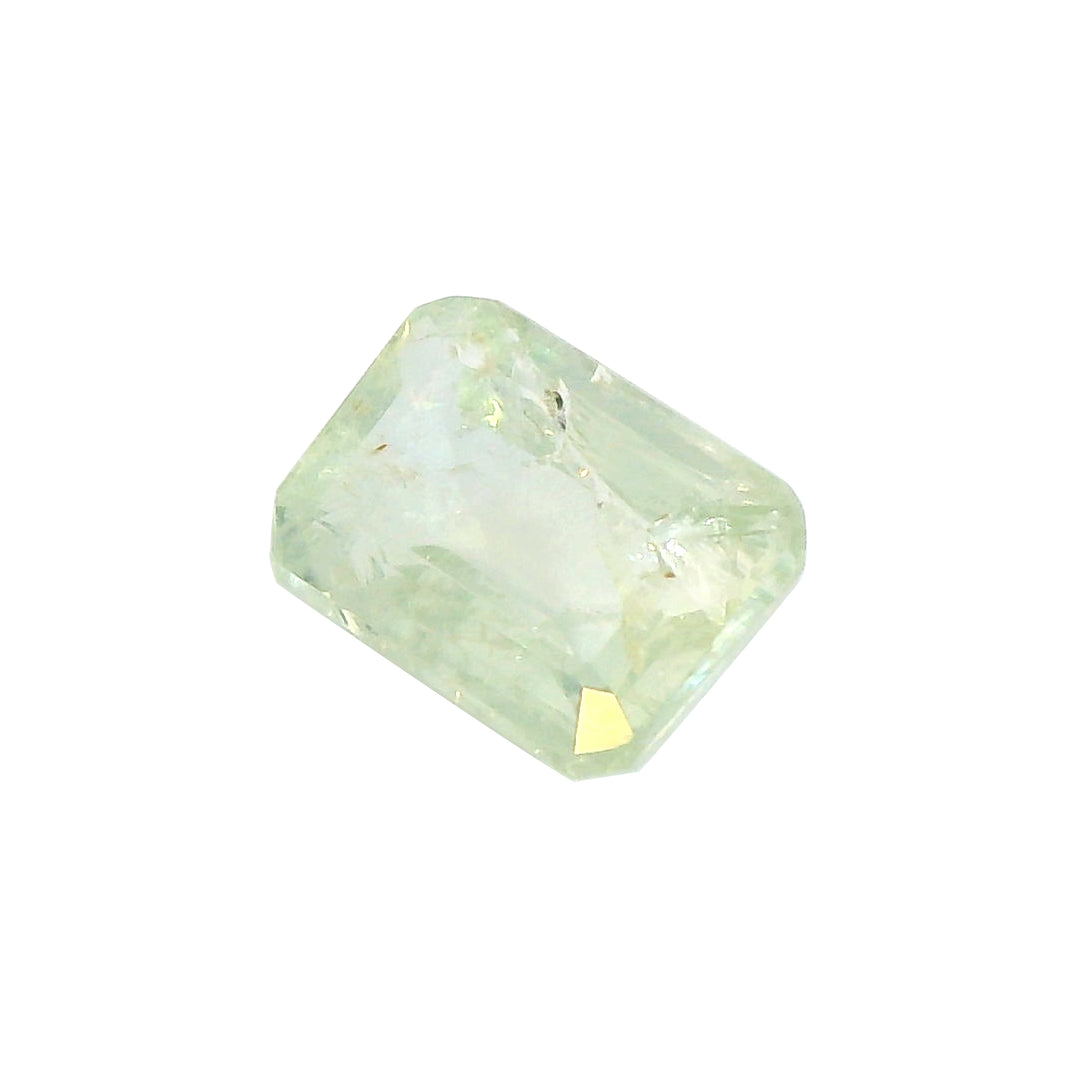 1.361ct Emerald Cut Light Green Sapphire