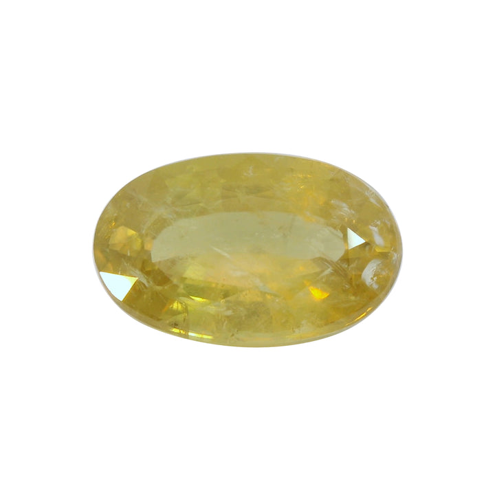 6.03ct Oval Shape Light Yellow Malawi Sapphire