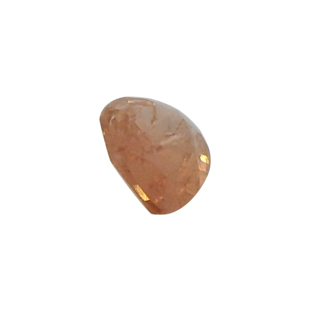 0.72ct Pear Cut Red-Orange Sapphire