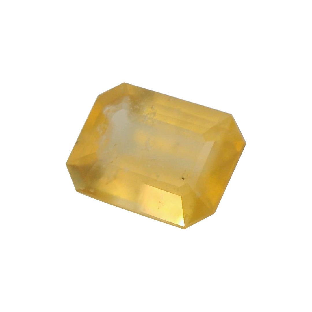 3.30ct Emerald Cut Intense Yellow Sapphire