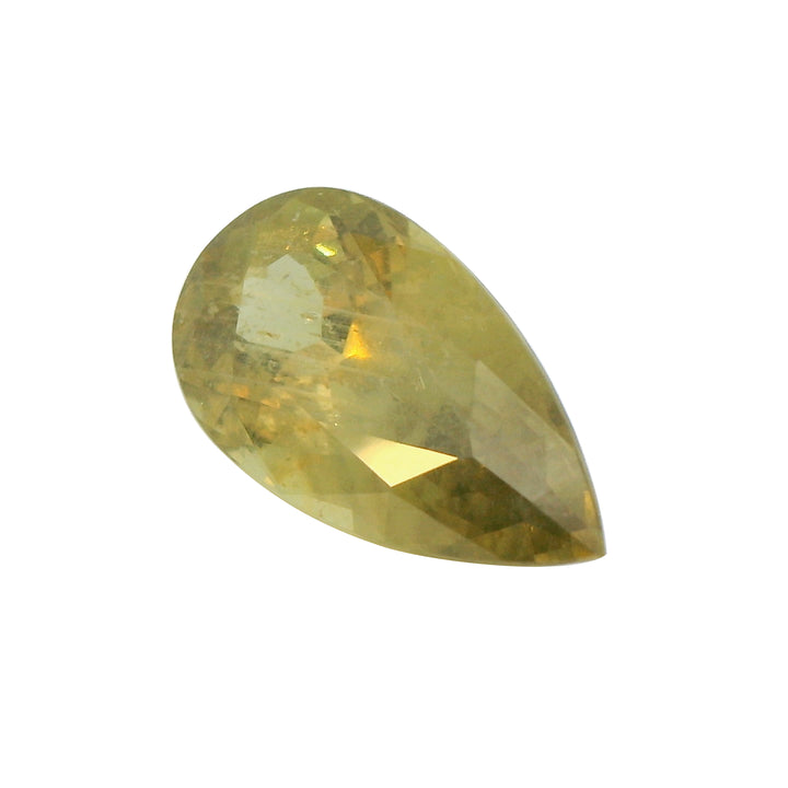 2.75ct Pear Shape Brownish Yellow Sapphire