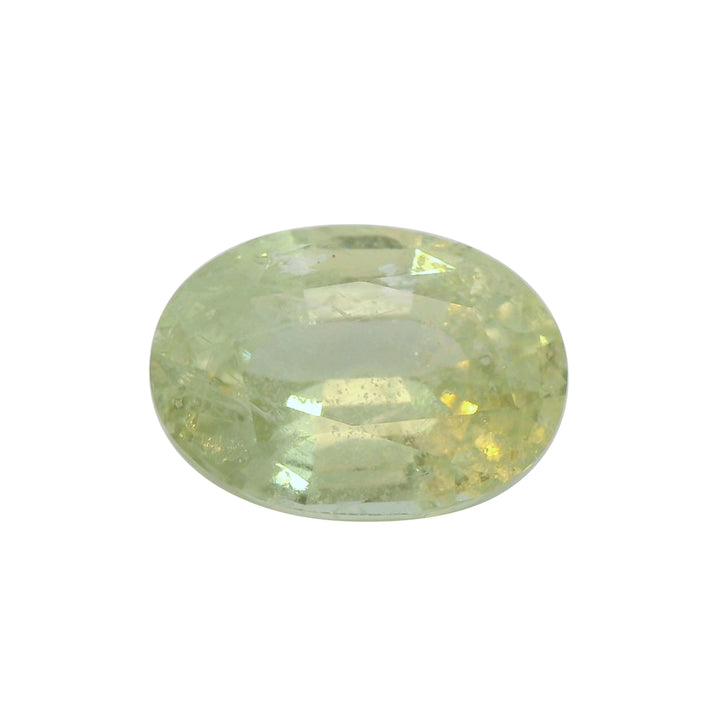 5.21ct Oval Shape Light Green Malawi Sapphire