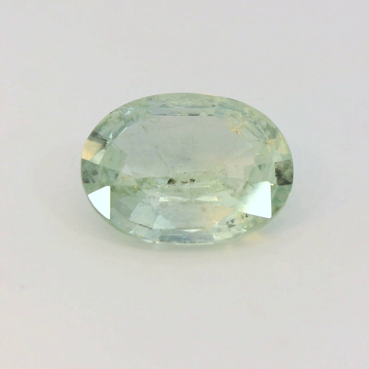 3.26ct Oval light Greenish Blue Sapphire