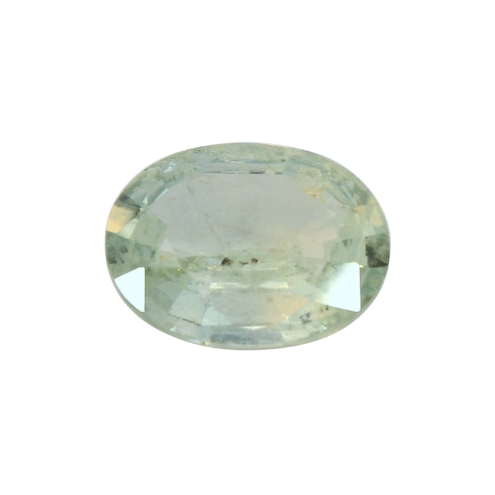 3.26ct Oval light Greenish Blue Sapphire