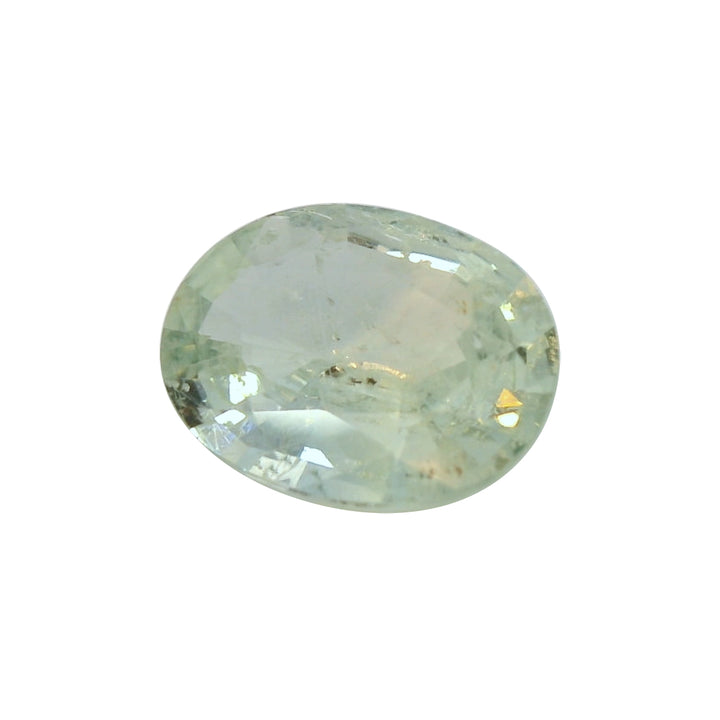 3.26ct Oval light Greenish Blue Sapphire