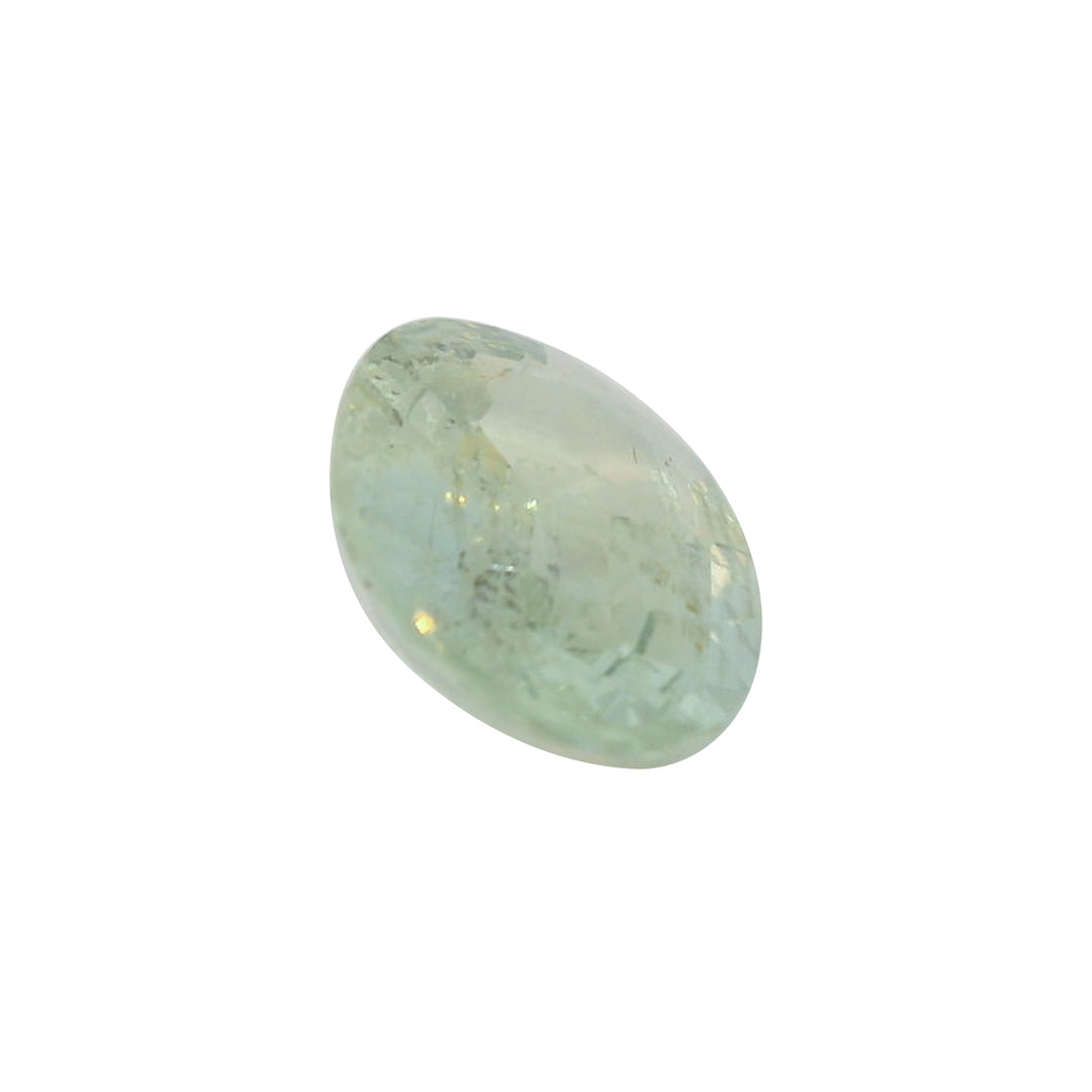 3.26ct Oval light Greenish Blue Sapphire