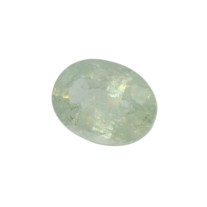 3.51ct Oval Shape Light Greenish Blue Malawi Sapphire