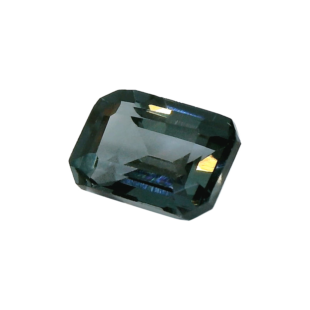 1.03ct Emerald-Cut Metalic Blue Spinel