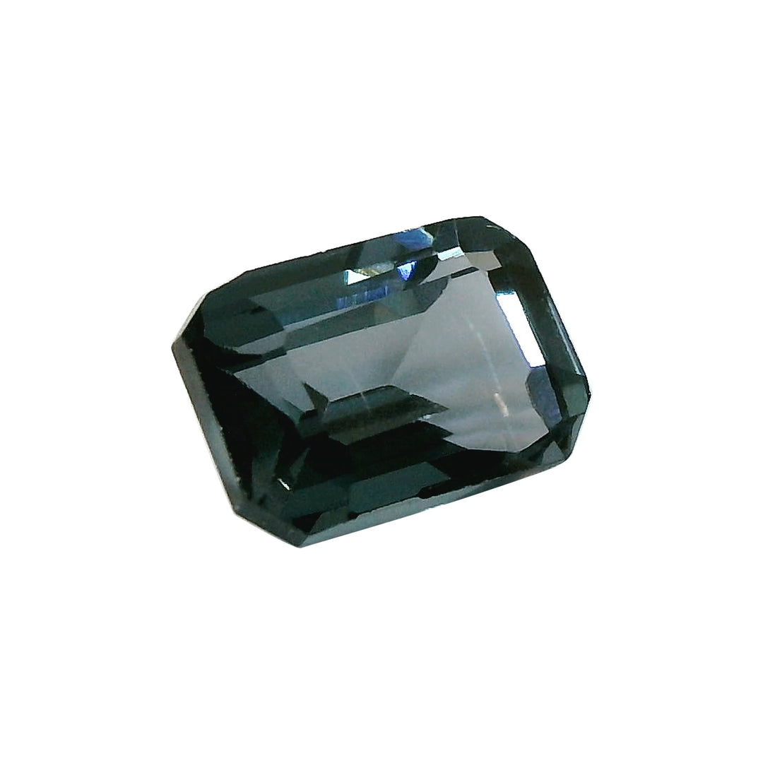 1.03ct Emerald-Cut Metalic Blue Spinel