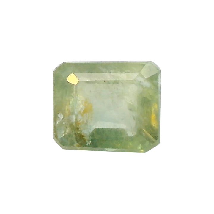 3.03ct Emerald Cut Yellow-Green Sapphire