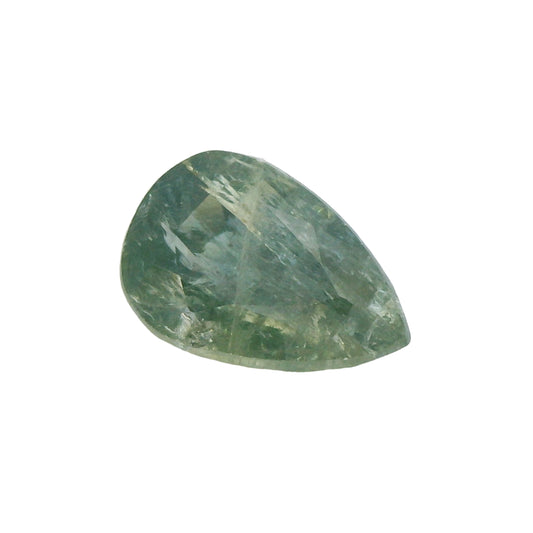 2.95ct Pear Shape Bluish Green Sapphire