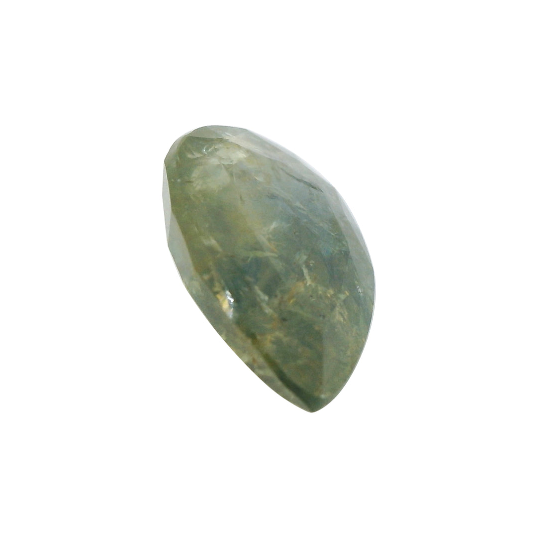 3.27ct Pear Shape Dark Green Sapphire