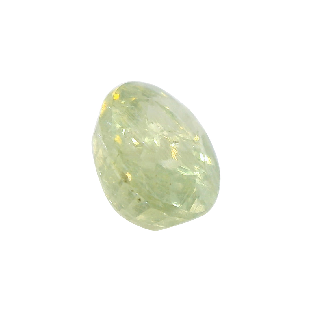 2.82ct Oval Shape Yellowish Green Sapphire