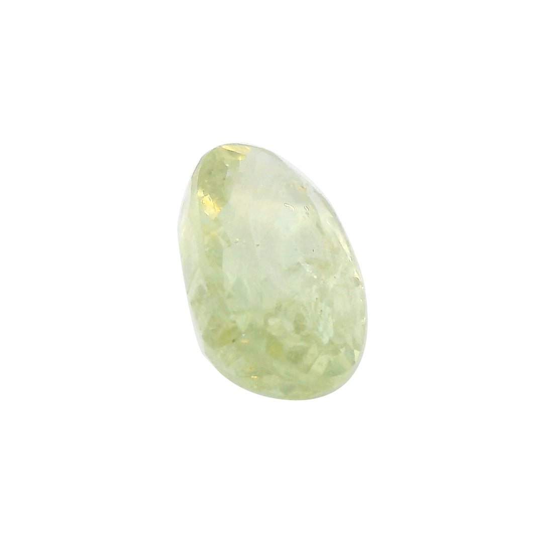 3.73ct Oval Shape Yellowish Green Sapphire