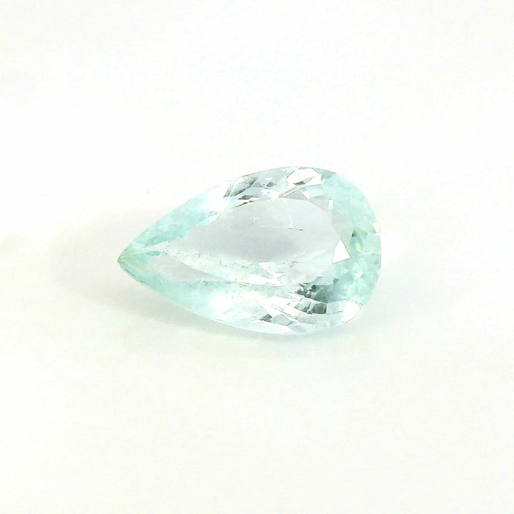 Stunning 5.64ct Pear Light Turquoise Blue Aquamarine