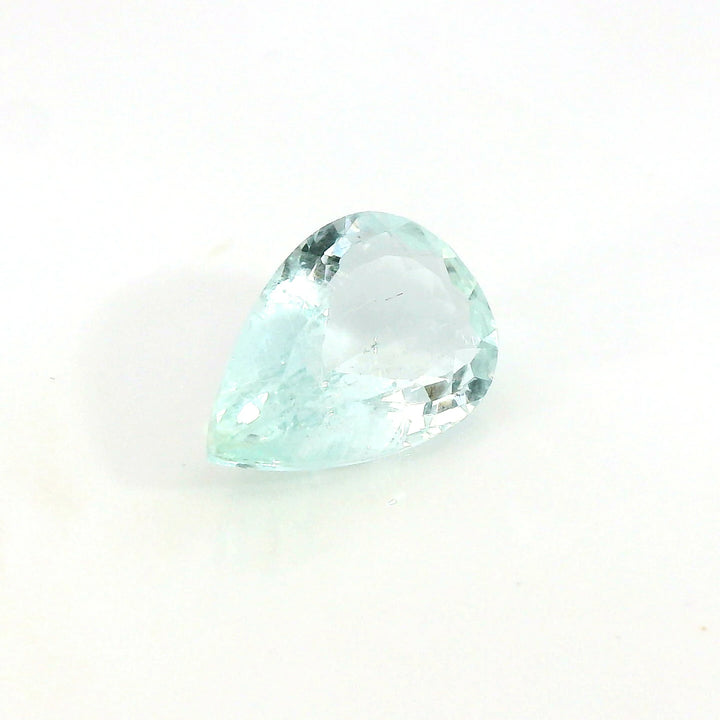 Stunning 5.64ct Pear Light Turquoise Blue Aquamarine