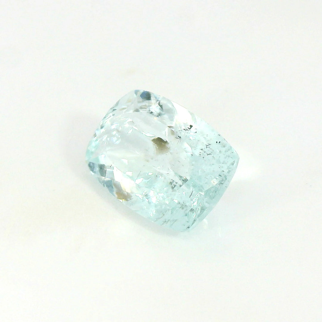 Beauteous 4.10ct Cushion Very Light Blue Aquamarine