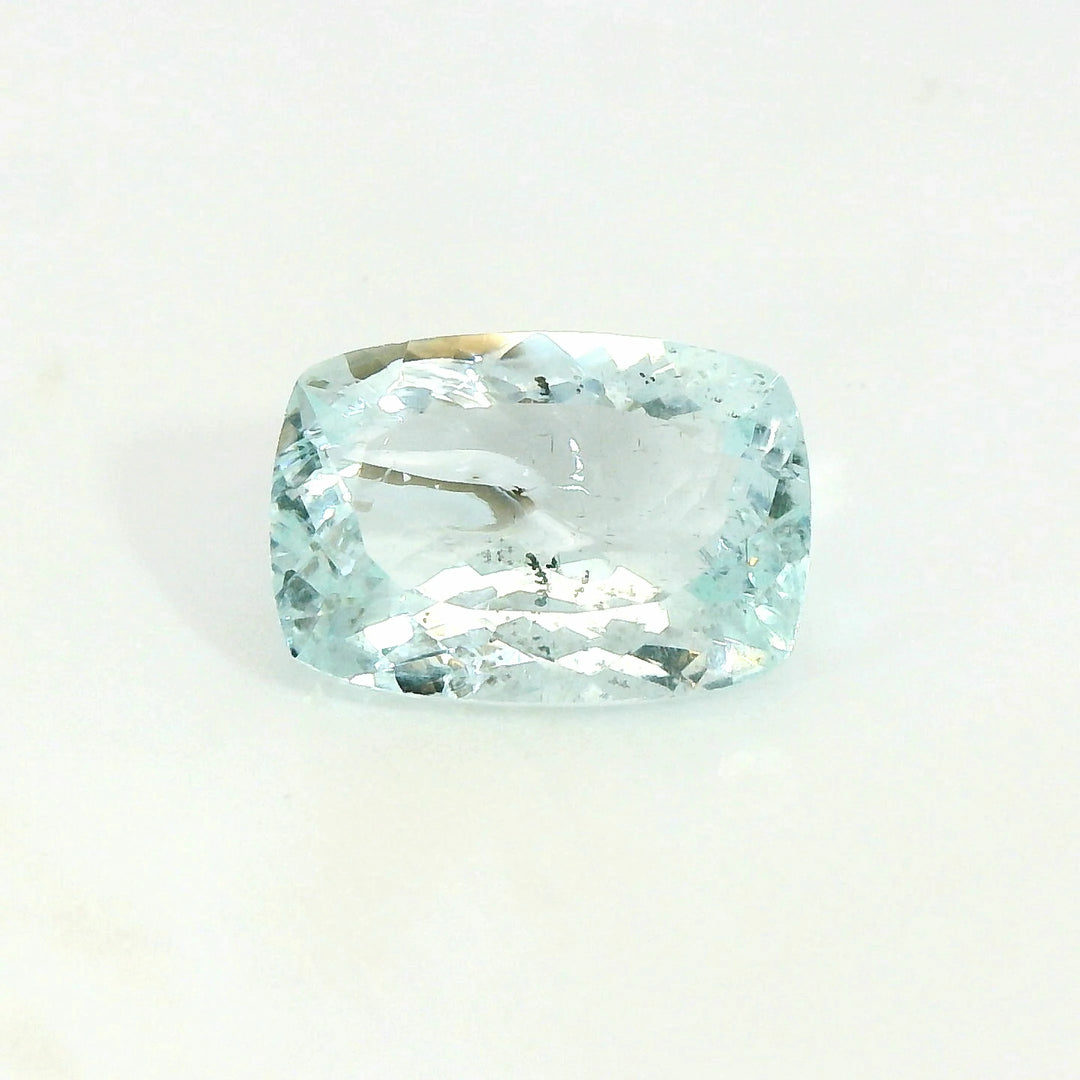 Beauteous 4.10ct Cushion Very Light Blue Aquamarine