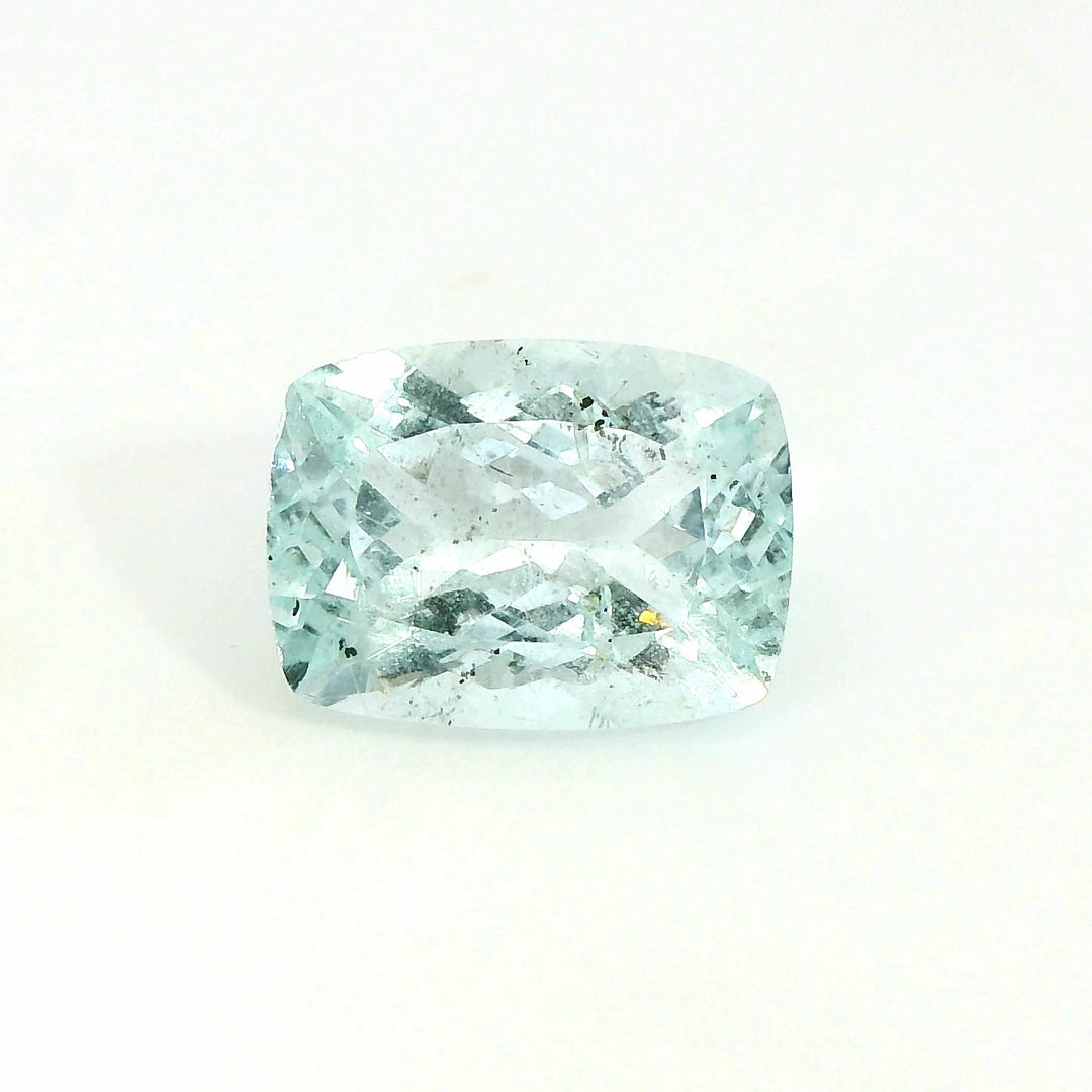 Stunning 5.62ct Cushion Light Turquoise Blue Aquamarine