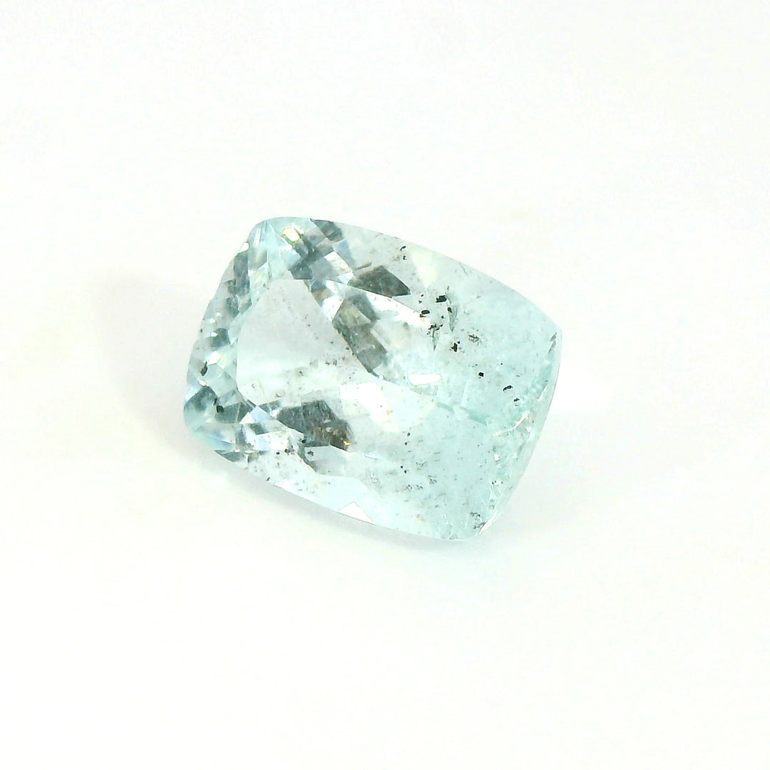 Stunning 5.62ct Cushion Light Turquoise Blue Aquamarine