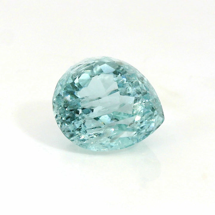 Stunning 9.88ct Pear Teal Blue Aquamarine