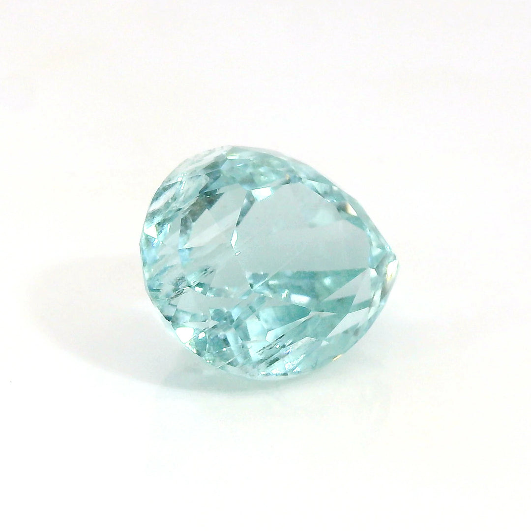 Stunning 9.88ct Pear Teal Blue Aquamarine