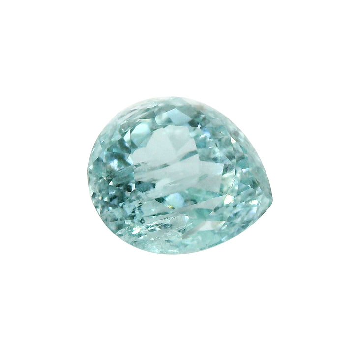 9.88ct Pear Vivid Greenish Blue Aquamarine