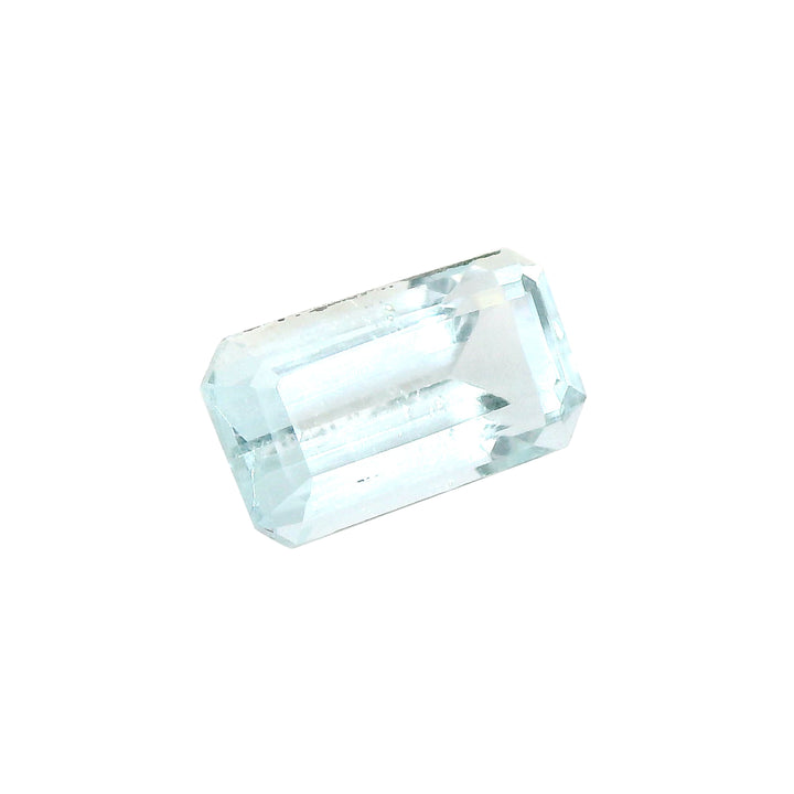 2.07ct Emerald Cut Light Blue Aquamarine