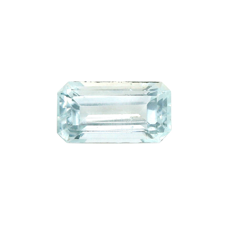 2.07ct Emerald Cut Light Blue Aquamarine