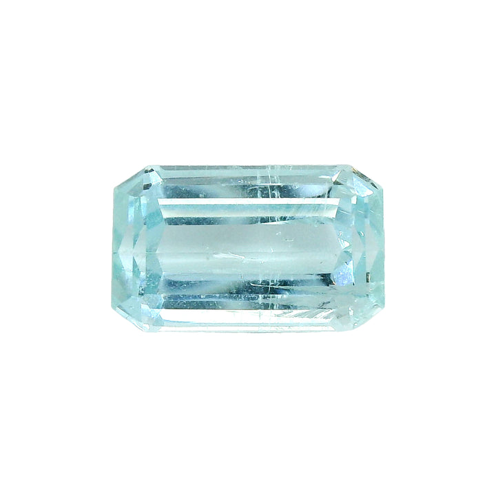 4.80ct Emerald Cut Medium Blue Aquamarine