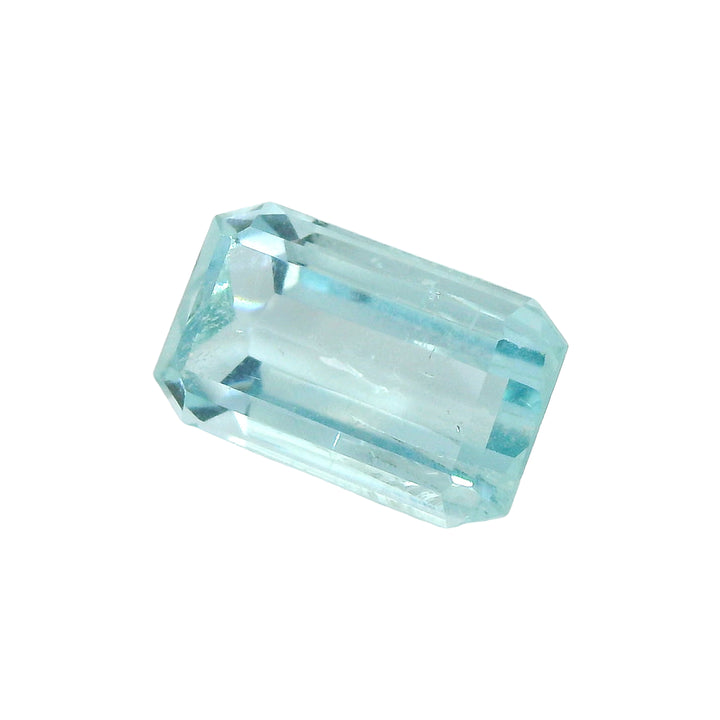 4.80ct Emerald Cut Medium Blue Aquamarine